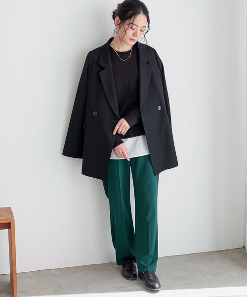 n'OrLABEL（ノアールレーベル）の「裾レイヤード風メランジニット（ニット/セーター・レディース・レッド系その他/ブラック系その他/ネイビー・2/1）」の21枚目の写真