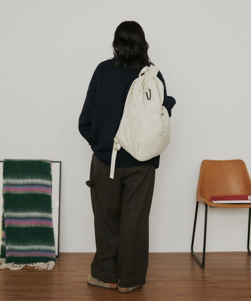 MERLOT（メルロー）の「オーバーサイズジャガードドッグニット（ニット/セーター・レディース・グレー/ネイビー・FREE）」の10枚目の写真