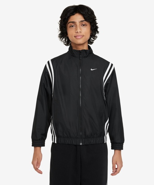 NIKE(ナイキ)の「ナイキ NIKE ナイキ YTH RPL クロスオーバー ジャケット(ジャージ・キッズ・ブラック・130cm/140cm/150cm/160cm)」の1枚目の写真