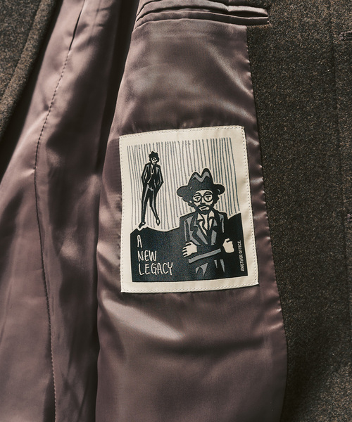 417 EDIFICE(フォーワンセブンエディフィス)の「ANOTHER OFFICE 417別注 Voyager Bold Balmacaan Coat バルマカーンコート(ステンカラーコート・メンズ・ブラウン・1/2/3)」の6枚目の写真