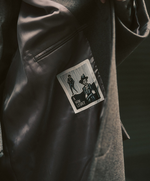 417 EDIFICE(フォーワンセブンエディフィス)の「ANOTHER OFFICE 417別注 Voyager Bold Balmacaan Coat バルマカーンコート(ステンカラーコート・メンズ・ブラウン・1/2/3)」の11枚目の写真