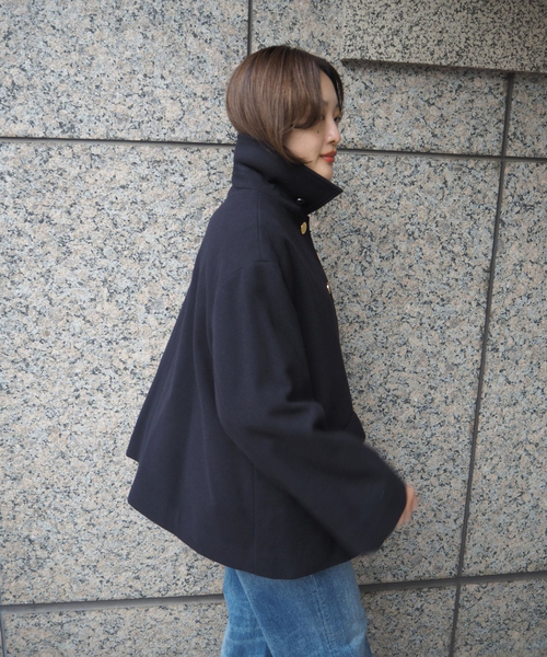 Traditional Weatherwear（トラディショナルウェザーウェア）の「【TWW】LINTON SHORT/リントン ショート/ショートコート（トレンチコート・レディース・ブラック/ネイビー・34/36）」の20枚目の写真