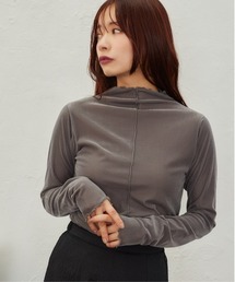 mysty woman | シアーベロアプチハイネック 607967(Tシャツ/カットソー)