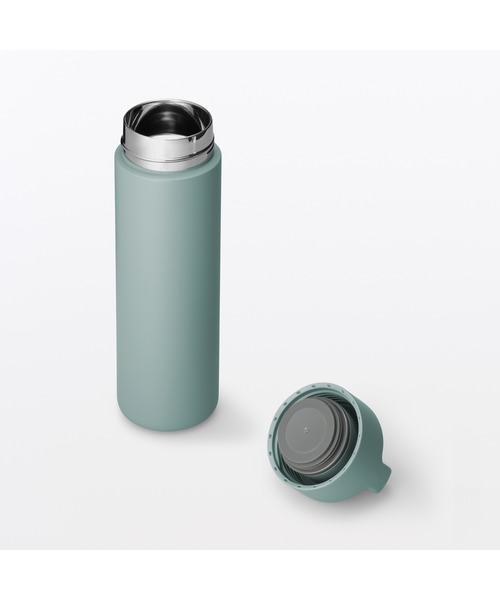 無印良品(ムジルシリョウヒン)の「真空断熱構造 保温保冷ボトル ハンドルタイプ 500mL(水筒・メンズ・ベージュ系/シルバー/ブラック・FREE)」の20枚目の写真