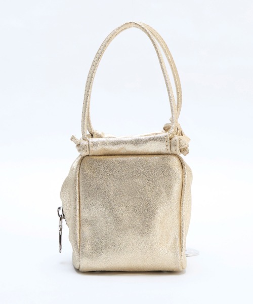 marco masi（マルコマージ）の「【MARCO MASI】キューブミニゴールドバッグ-MINI GOLD（ハンドバッグ・レディース・ゴールド・FREE）」の11枚目の写真