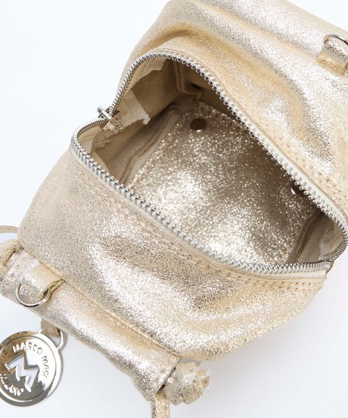 marco masi（マルコマージ）の「【MARCO MASI】キューブミニゴールドバッグ-MINI GOLD（ハンドバッグ・レディース・ゴールド・FREE）」の13枚目の写真