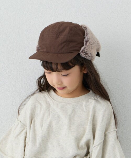 CIAOPANIC TYPY(チャオパニックティピー)の「【KIDS】ミリタリーフライトキャップ(キャップ・キッズ・カーキ/ブラック/ベージュ/ブラウン・ONE SIZE)」の10枚目の写真
