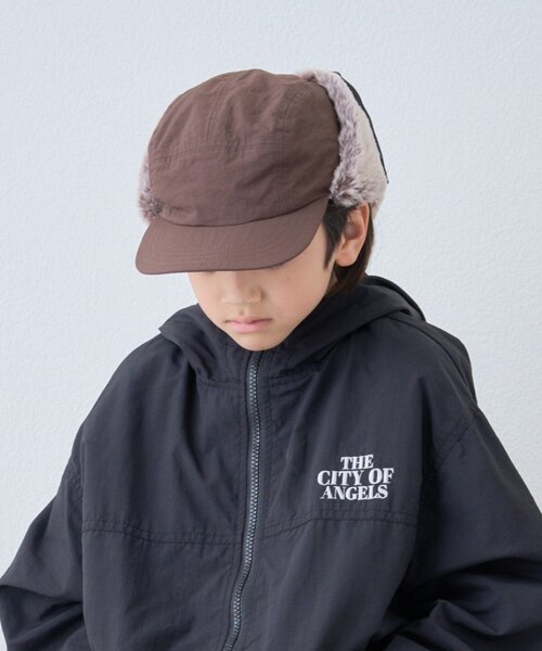 CIAOPANIC TYPY(チャオパニックティピー)の「【KIDS】ミリタリーフライトキャップ(キャップ・キッズ・カーキ/ブラック/ベージュ/ブラウン・ONE SIZE)」の12枚目の写真