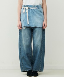 Johnbull（ジョンブル）の「デニムレイヤーラップスカート（デニムスカート）」