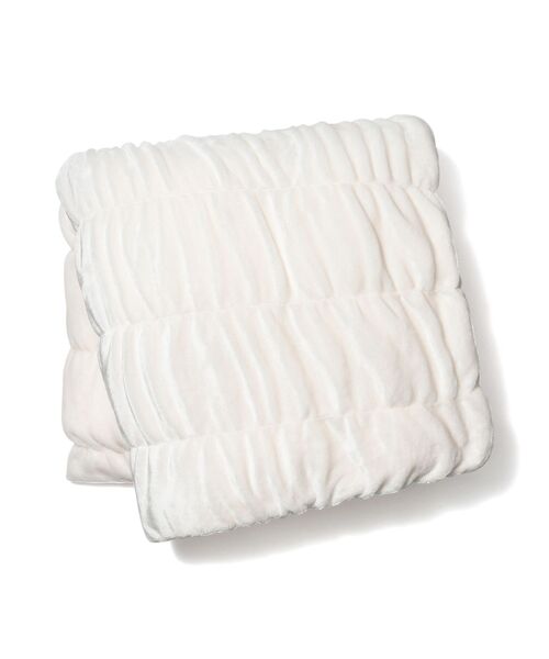Francfranc(フランフラン)の「【あったか寝具】WARMY しっとりぽかぽか 中わた入りブランケット リップル(毛布) シングル 1400×2000 アイボリー(ブランケット・レディース・アイボリー・FREE)」の1枚目の写真