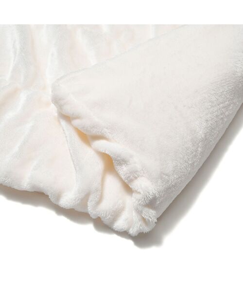 Francfranc(フランフラン)の「【あったか寝具】WARMY しっとりぽかぽか 中わた入りブランケット リップル(毛布) シングル 1400×2000 アイボリー(ブランケット・レディース・アイボリー・FREE)」の3枚目の写真
