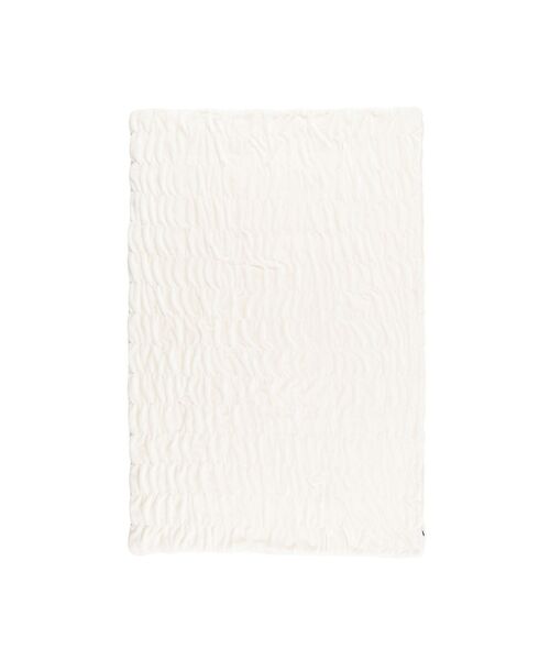 Francfranc(フランフラン)の「【あったか寝具】WARMY しっとりぽかぽか 中わた入りブランケット リップル(毛布) シングル 1400×2000 アイボリー(ブランケット・レディース・アイボリー・FREE)」の5枚目の写真