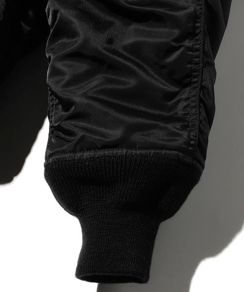Valley Apparel(バレーアパレル)の「N-2B フライトナイロンジャケット/フライトジャケット(ミリタリージャケット・メンズ・ダークグレー/グレー系その他/ブラック・MEDIUM/LARGE/X-LARGE/SMALL)」の8枚目の写真