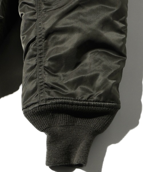 Valley Apparel(バレーアパレル)の「N-2B フライトナイロンジャケット/フライトジャケット(ミリタリージャケット・メンズ・ダークグレー/グレー系その他/ブラック・MEDIUM/LARGE/X-LARGE/SMALL)」の17枚目の写真