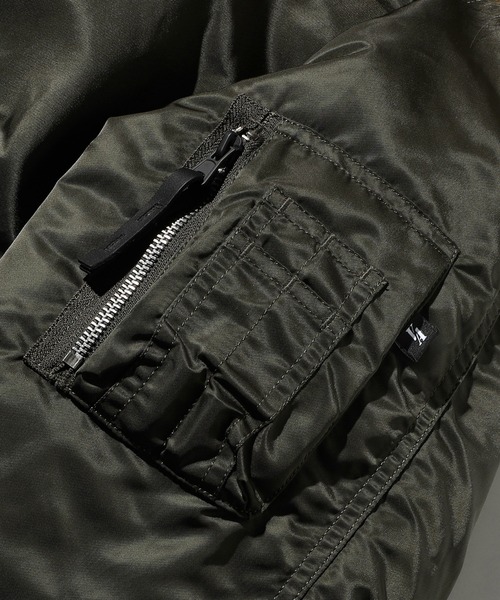 Valley Apparel(バレーアパレル)の「N-2B フライトナイロンジャケット/フライトジャケット(ミリタリージャケット・メンズ・ダークグレー/グレー系その他/ブラック・MEDIUM/LARGE/X-LARGE/SMALL)」の19枚目の写真