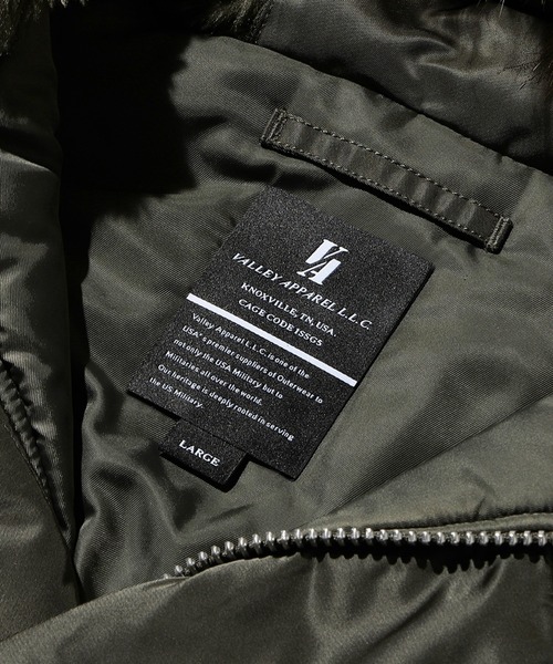 Valley Apparel(バレーアパレル)の「N-2B フライトナイロンジャケット/フライトジャケット(ミリタリージャケット・メンズ・ダークグレー/グレー系その他/ブラック・MEDIUM/LARGE/X-LARGE/SMALL)」の20枚目の写真