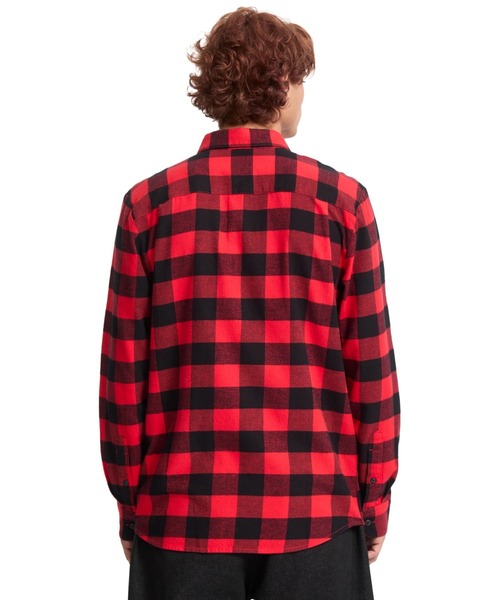 VOLCOM(ボルコム)の「VOLCOM CADEN PLAID LS/ボルコムチェック長袖シャツ(シャツ/ブラウス・メンズ・レッド系その他/ブラック・MEDIUM/LARGE)」の10枚目の写真