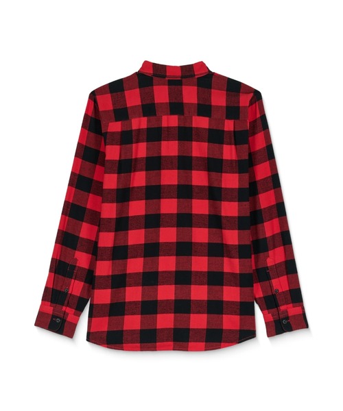 VOLCOM(ボルコム)の「VOLCOM CADEN PLAID LS/ボルコムチェック長袖シャツ(シャツ/ブラウス・メンズ・レッド系その他/ブラック・MEDIUM/LARGE)」の16枚目の写真