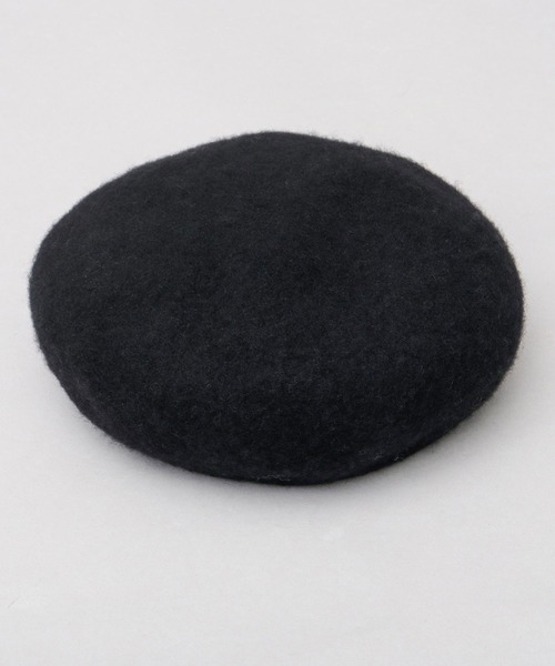 A.M.S.(エーエムエス)の「ウールバスクベレー帽(ハンチング/ベレー帽・レディース・ブラック・FREE)」の2枚目の写真