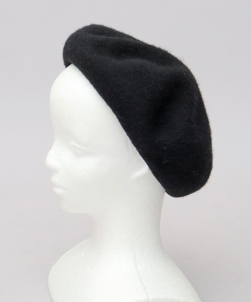 A.M.S.(エーエムエス)の「ウールバスクベレー帽(ハンチング/ベレー帽・レディース・ブラック・FREE)」の6枚目の写真