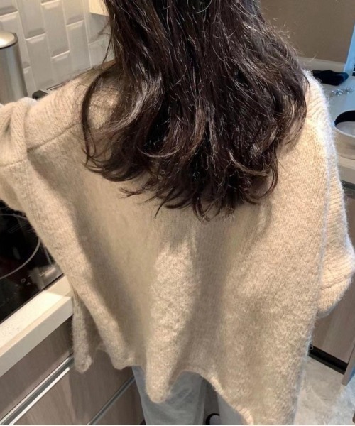 NEW GENTLEMAN（ニュージェントルマン）の「エルフィー ルーズカーディガン（カーディガン/ボレロ・レディース・グレー/ベージュ・FREE）」の13枚目の写真