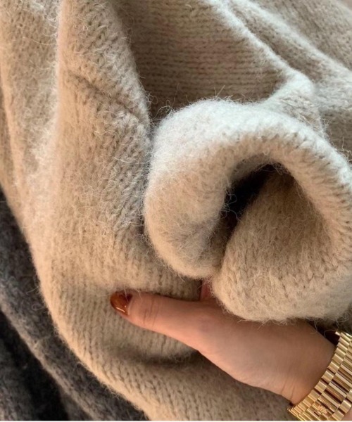 NEW GENTLEMAN（ニュージェントルマン）の「エルフィー ルーズカーディガン（カーディガン/ボレロ・レディース・グレー/ベージュ・FREE）」の14枚目の写真