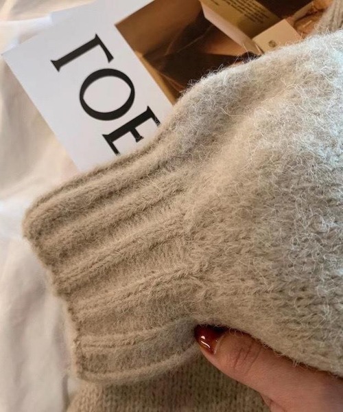 NEW GENTLEMAN（ニュージェントルマン）の「エルフィー ルーズカーディガン（カーディガン/ボレロ・レディース・グレー/ベージュ・FREE）」の16枚目の写真