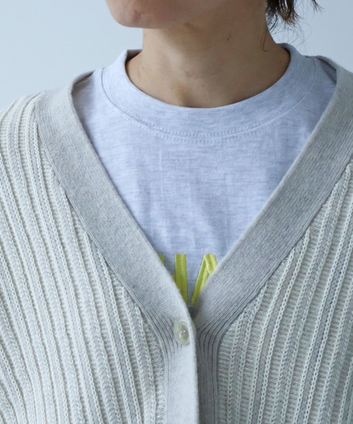 yuni（ユニ　）の「ウールコットン針抜きshortカーディガン（カーディガン/ボレロ・レディース・ホワイト/ピンク/カーキ・FREE）」の19枚目の写真