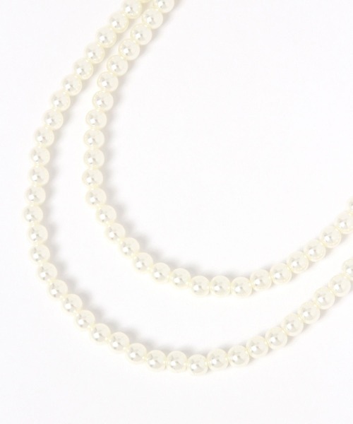 Elura（エルーラ）の「ボールロングネックレス/611610（ネックレス・レディース・シルバー/ホワイト・FREE）」の6枚目の写真