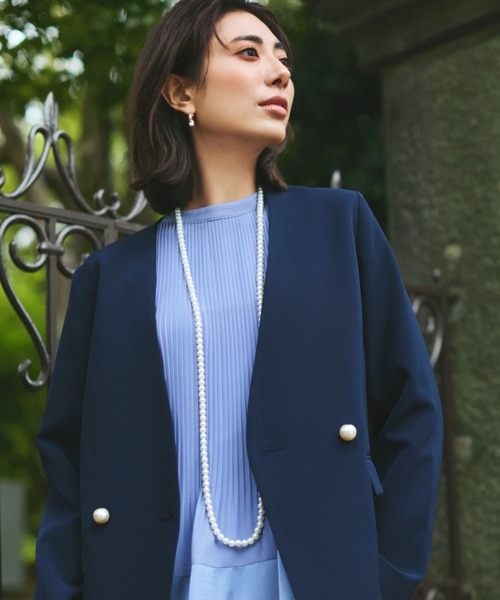 Elura(エルーラ)の「ボールロングネックレス/611610(ネックレス・レディース・シルバー/ホワイト・FREE)」の13枚目の写真