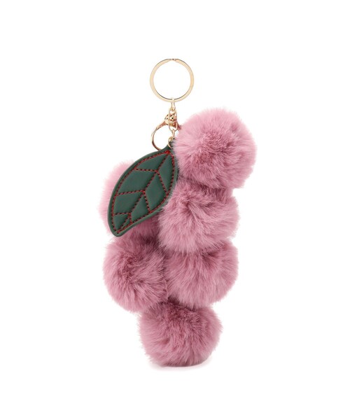 SHOO・LA・RUE（シューラルー）の「フェイクファーブドウチャーム（チャーム・レディース・パープル系4/グレー/グリーン系/ピンク系・00）」の4枚目の写真