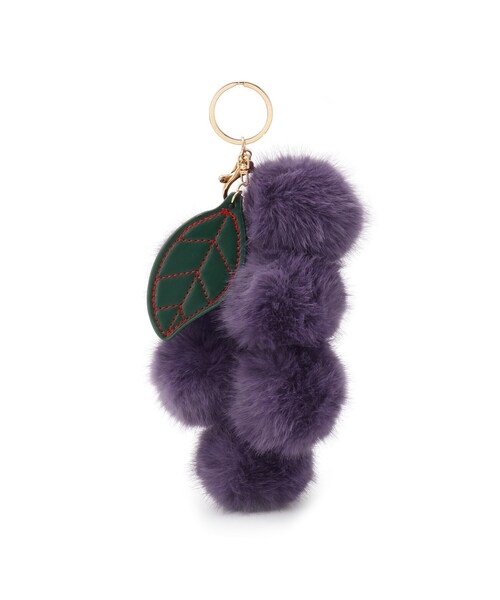 SHOO・LA・RUE（シューラルー）の「フェイクファーブドウチャーム（チャーム・レディース・パープル系4/グレー/グリーン系/ピンク系・00）」の5枚目の写真