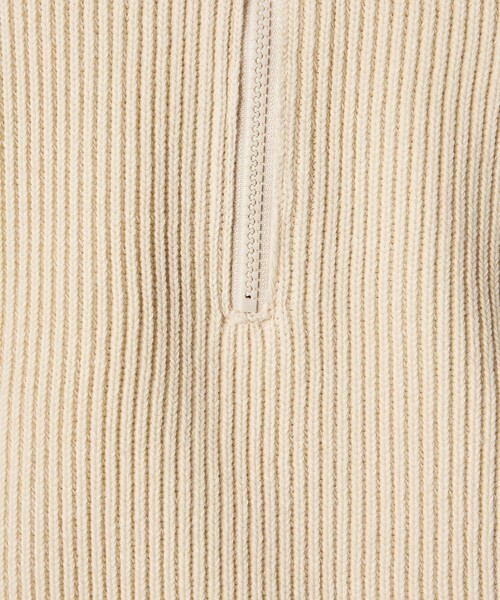 Steven Alan＞ T/C 9G アゼ ハーフジップ ドライバーズ ニット（ニット