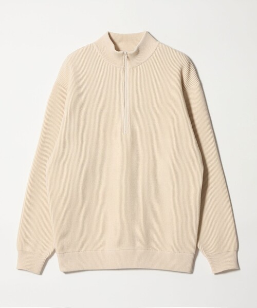 Steven Alan＞ T/C 9G アゼ ハーフジップ ドライバーズ ニット（ニット