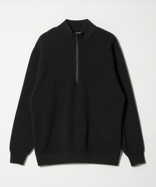 Steven Alan＞ T/C 9G アゼ ハーフジップ ドライバーズ ニット（ニット