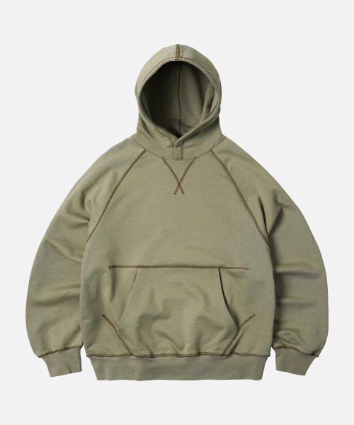 FRIZMWORKS(フリズムワークス)の「COVER STITCH PULLOVER HOODY _ BEIGE(パーカー・メンズ・その他・MEDIUM/LARGE/X-LARGE)」の1枚目の写真