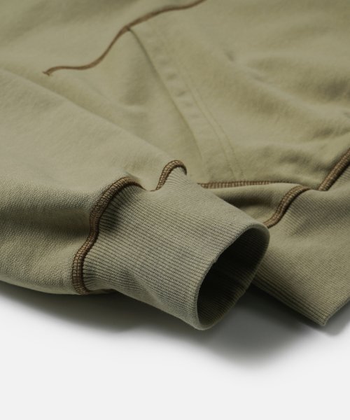 FRIZMWORKS(フリズムワークス)の「COVER STITCH PULLOVER HOODY _ BEIGE(パーカー・メンズ・その他・MEDIUM/LARGE/X-LARGE)」の5枚目の写真