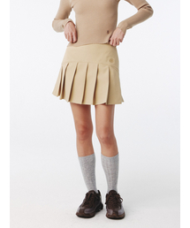Arc Tennis Mini Skirt Beige