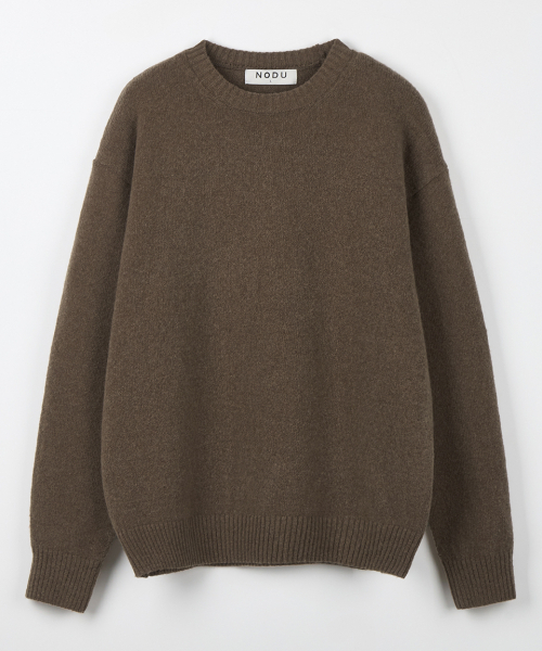 NODU（ノードユー）の「フォーマルベーシックラウンドニット[モカ]（ニット/セーター・メンズ・その他・MEDIUM/LARGE）」の6枚目の写真