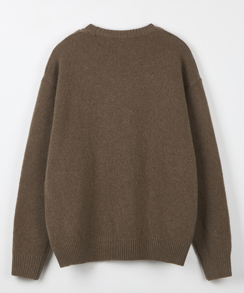 NODU（ノードユー）の「フォーマルベーシックラウンドニット[モカ]（ニット/セーター・メンズ・その他・MEDIUM/LARGE）」の7枚目の写真