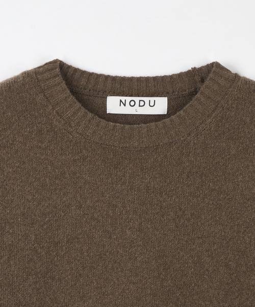 NODU（ノードユー）の「フォーマルベーシックラウンドニット[モカ]（ニット/セーター・メンズ・その他・MEDIUM/LARGE）」の8枚目の写真