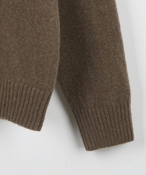 NODU（ノードユー）の「フォーマルベーシックラウンドニット[モカ]（ニット/セーター・メンズ・その他・MEDIUM/LARGE）」の10枚目の写真