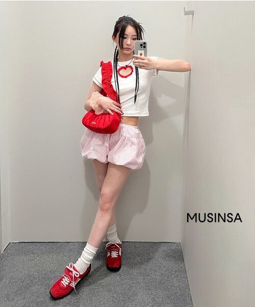 SINOON（シヌーン）の「Balloon Shorts (Pink)（その他パンツ・レディース・ピンク・SMALL/MEDIUM）」の5枚目の写真