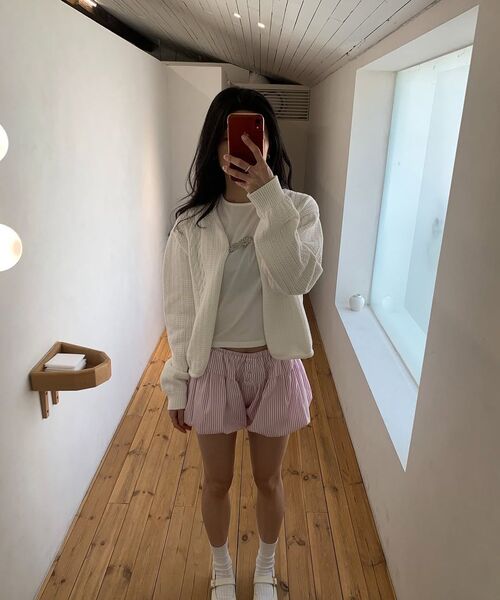SINOON（シヌーン）の「Balloon Shorts (Pink)（その他パンツ・レディース・ピンク・SMALL/MEDIUM）」の9枚目の写真