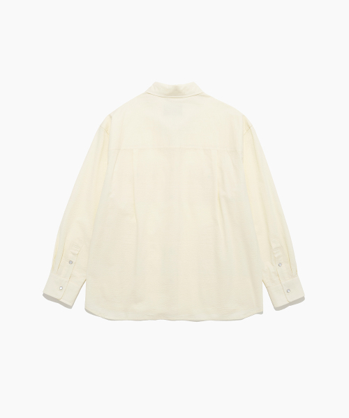 TTUDEMENT(トュードメント)の「SEERSUCKER WORK SHIRT BUTTER(シャツ/ブラウス・レディース・その他・FREE)」の7枚目の写真