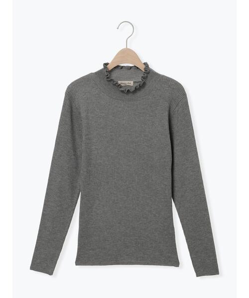Samansa Mos2（サマンサ モスモス）の「【マシンウォッシャブル】リブフリルタートルネックニット（ニット/セーター・レディース・チャコールグレー/グレー/オフホワイト/キナリ・F）」の16枚目の写真