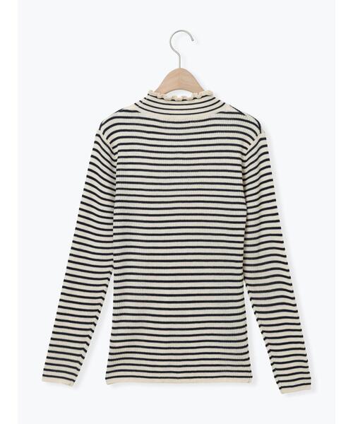 Samansa Mos2（サマンサ モスモス）の「【マシンウォッシャブル】リブフリルタートルネックニット（ニット/セーター・レディース・チャコールグレー/グレー/オフホワイト/キナリ・F）」の19枚目の写真