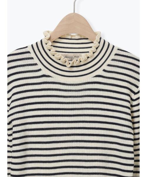 Samansa Mos2（サマンサ モスモス）の「【マシンウォッシャブル】リブフリルタートルネックニット（ニット/セーター・レディース・チャコールグレー/グレー/オフホワイト/キナリ・F）」の20枚目の写真