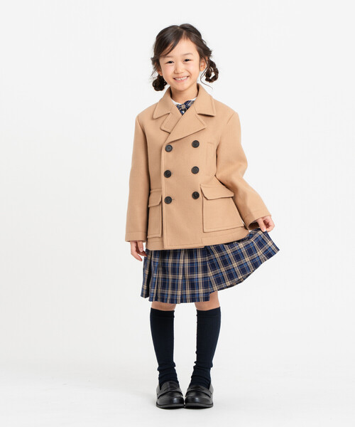 COMME CA ISM（コムサイズム）の「ウールライク Pコート(120・130cm)（ピーコート・キッズ・ネイビー/キャメル・120cm/130cm）」の12枚目の写真