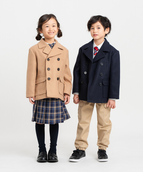 COMME CA ISM（コムサイズム）の「ウールライク Pコート(120・130cm)（ピーコート・キッズ・ネイビー/キャメル・120cm/130cm）」の11枚目の写真
